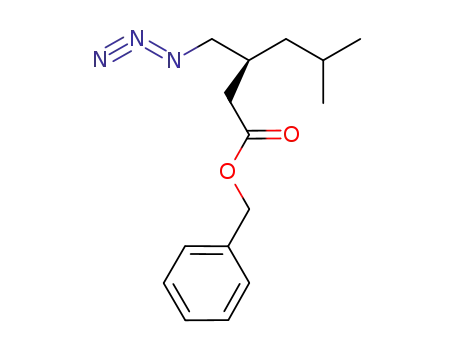 Molecular Structure of 156048-97-4 (3-(azidomethyl)-5-methyl-hexanoic acid phenylmethyl ester)