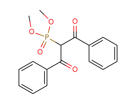 Molecular Structure of 93640-50-7 (Phosphonic acid, (1-benzoyl-2-oxo-2-phenylethyl)-, dimethyl ester)
