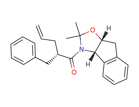 (S)-2-Benzyl-1-((3aS,8aR)-2,2-dimethyl-8,8a-dihydro-3aH-indeno[1,2-d]oxazol-3-yl)-pent-4-en-1-one