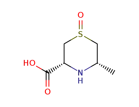 Molecular Structure of 15042-85-0 (3-Thiomorpholinecarboxylicacid,5-methyl-,1-oxide)