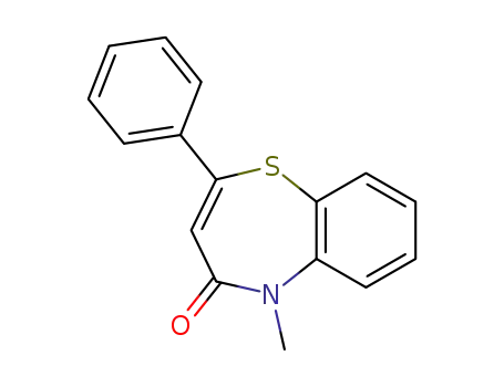 1,5-Benzothiazepin-4(5H)-one, 5-methyl-2-phenyl-