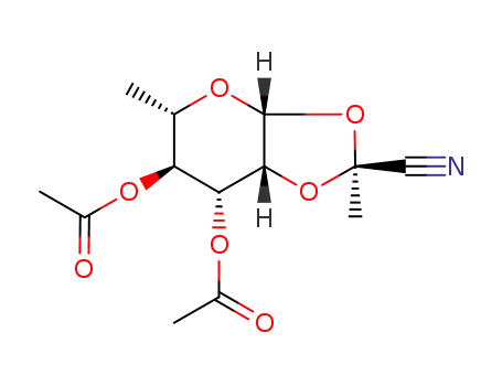 3,4-di-O-acetyl-1,2-O-<1-(exo-cyano)ethylidene>-β-L-rhamnopyranose