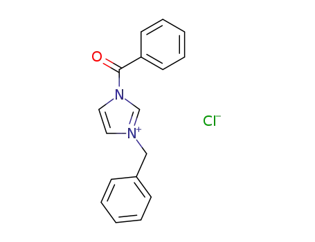 1-benzoyl-3-benzylimidazolium chloride