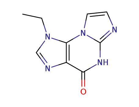 Molecular Structure of 137063-89-9 (N<sup>2</sup>,3-Etheno-9-ethylguanine)