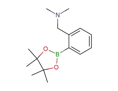 Molecular Structure of 129636-11-9 (DIMETHYL-[2-(4,4,5,5-TETRAMETHYL-[1,3,2]DIOXABOROLAN-2-YL)-BENZYL]-AMINE)