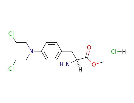 Molecular Structure of 62978-52-3 (methyl 4-[bis(2-chloroethyl)amino]phenylalaninate)