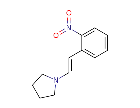 Molecular Structure of 32989-69-8 (1-[(E)-2-(2-nitrophenyl)ethenyl]pyrrolidine)