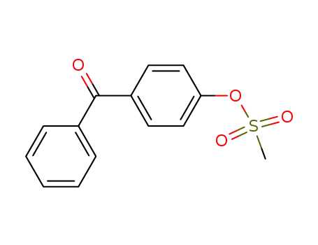 Molecular Structure of 83887-62-1 (4-benzoylphenyl methanesulfonate)