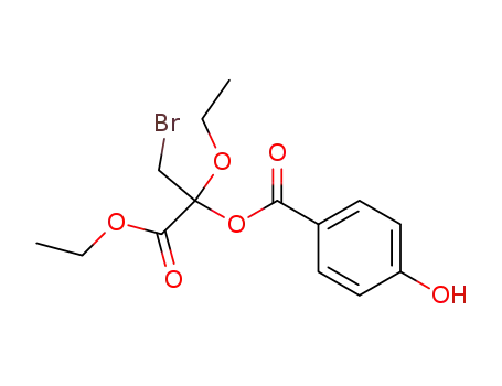 ethyl 3-bromo-2-ethoxy-2-(4-hydroxybenzoyloxy)propionate