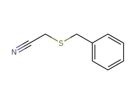 Molecular Structure of 17377-30-9 (BENZYLTHIOACETONITRILE)