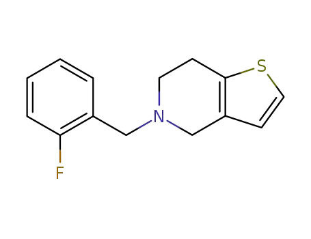 5-(2-fluoro-benzyl)-4,5,6,7-tetrahydro-thieno[3,2-<i>c</i>]pyridine