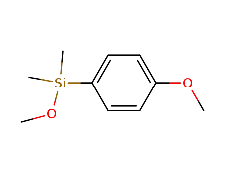 Molecular Structure of 62244-48-8 (Methoxy(4-methoxyphenyl)dimethylsilane)