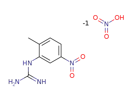 Molecular Structure of 152460-08-7 ((2-Methyl-5-nitrophenyl)guanidine nitrate)