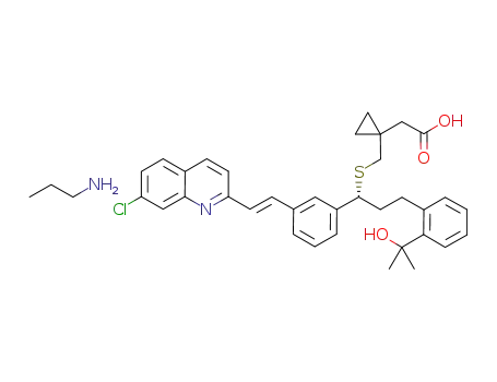 Molecular Structure of 1100021-00-8 (montelukast n-propylamine salt)