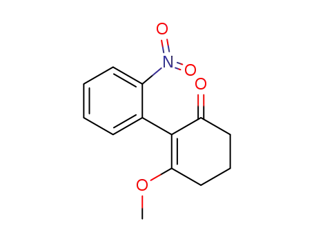 Molecular Structure of 176042-30-1 (3-methoxy-2-(2-nitrophenyl)-2-cyclohexen-1-one)