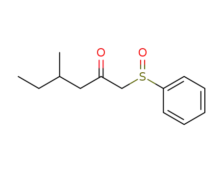 1-benzenesulfinyl-4-methyl-hexan-2-one
