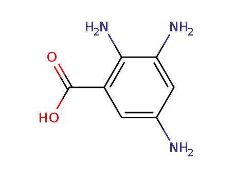 Molecular Structure of 609-87-0 (2,3,5-triamino-benzoic acid)
