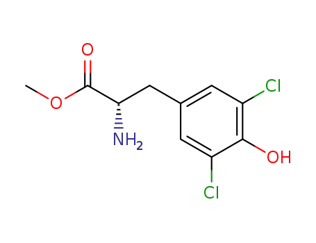 Molecular Structure of 127526-66-3 (3,5-dichloro-L-tyrosine methyl ester)