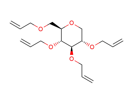 Molecular Structure of 1338660-78-8 (1,5-anhydro-2,3,4,6-tetra-O-allyl-D-glucitol)