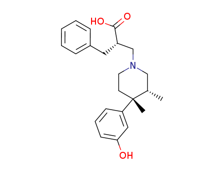 (R)-2-Benzyl-3-[(3R,4R)-4-(3-hydroxyphenyl)-3,4-dimethylpiperidin-1-yl]propanoic acid