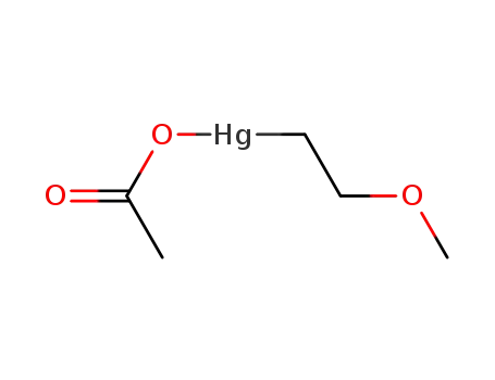 Molecular Structure of 151-38-2 (Methoxyethyl mercury acetate)