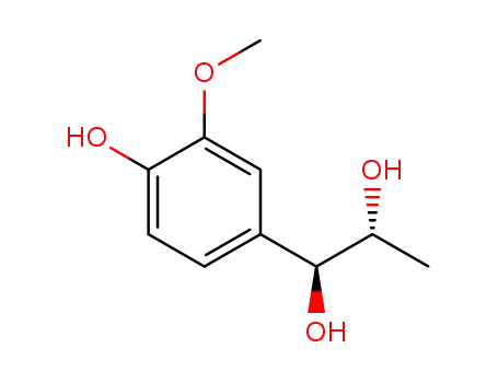 Molecular Structure of 848031-94-7 (threo-1-(4-Hydroxy-
3-Methoxyphenyl)propane-1,2-diol)