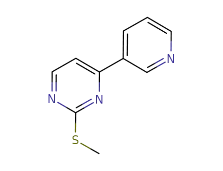 Molecular Structure of 637354-24-6 (2-METHYLTHIO-4-PYRIDIN-3-YL-PYRIMIDINE)