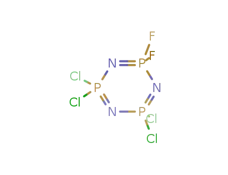 Molecular Structure of 21846-67-3 (2,2-difluoro-4,4,6,6-tetrachlorocyclotriphosphazene)