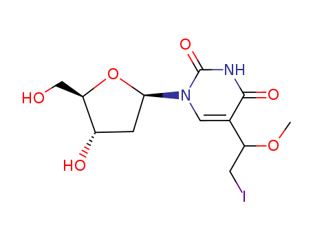 2'-deoxy-5-(2-iodo-1-methoxyethyl)uridine