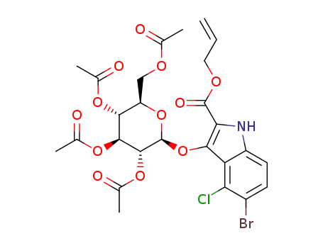Molecular Structure of 1607828-53-4 (C<sub>26</sub>H<sub>27</sub>BrClNO<sub>12</sub>)