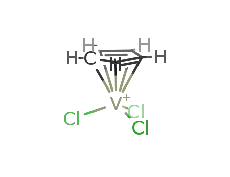 Molecular Structure of 34767-30-1 ((η5-cyclopentadienyl)vanadium(IV) trichloride)
