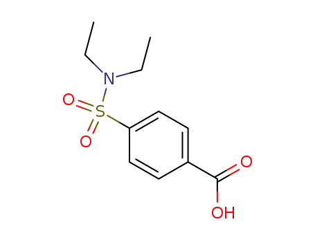Molecular Structure of 1213-06-5 (N,N-DIETHYL-4-SULFAMOYLBENZOIC ACID)
