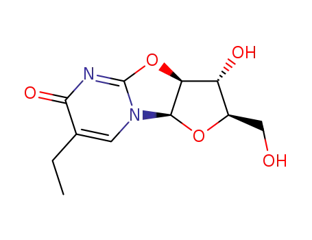 5-ethyl-2,2'-anhydro-1-(β-D-arabinofuranosyl)uridine