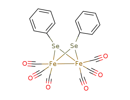 Molecular Structure of 25987-99-9 ((μ-SePh)2Fe2(CO)6)