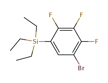 Molecular Structure of 530145-56-3 ((5-bromo-2,3,4-trifluorophenyl)triethylsilane)