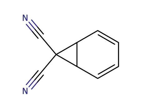 Molecular Structure of 1618-16-2 (Bicyclo[4.1.0]hepta-2,4-diene-7,7-dicarbonitrile)