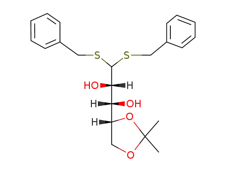 Molecular Structure of 126694-15-3 (4,5-isopropylidene-D-arabinose dibenzyl thioacetal)