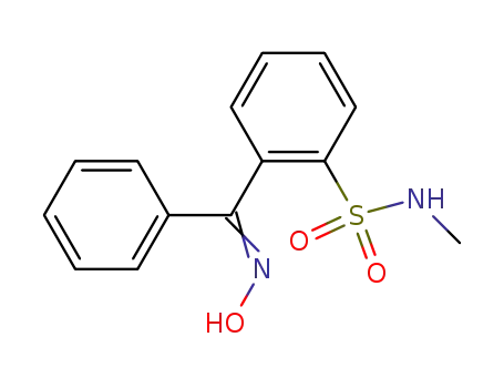 Molecular Structure of 19298-33-0 (2-(hydroxyimino-phenyl-methyl)-<i>N</i>-methyl-benzenesulfonamide)