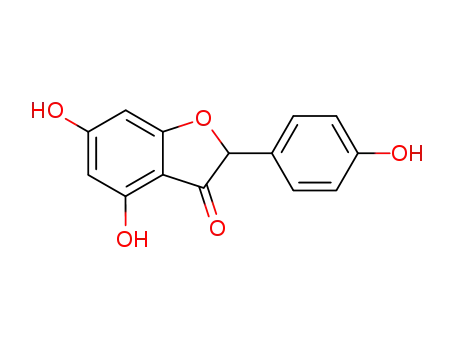 Molecular Structure of 19858-38-9 (4,6-Dihydroxy-2-(4-hydroxy-phenyl)-benzofuran-3-one)