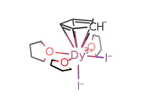 Molecular Structure of 698392-40-4 ((C<sub>5</sub>H<sub>5</sub>)DyI<sub>2</sub>(THF)3)