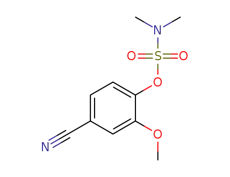 Molecular Structure of 1432739-31-5 (4-cyano-2-methoxyphenyl N,N-dimethylsulfamate)