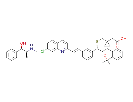 Molecular Structure of 1312993-47-7 (Montelukast L-ephedrine salt)