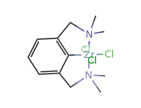 Molecular Structure of 115338-71-1 (ZrCl<sub>3</sub>{C<sub>6</sub>H<sub>3</sub>(CH<sub>2</sub>NMe<sub>2</sub>)2-o,o'})