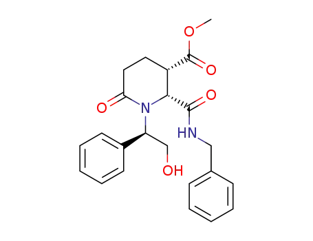 (2R,3S)-methyl 2-(benzylcarbamoyl)-1-((R)-2-hydroxy-1-phenylethyl)-6-oxopiperidine-3-carboxylate