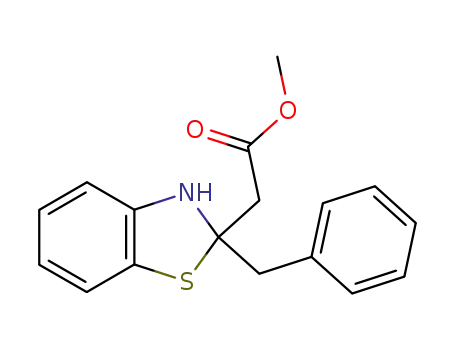 (2-benzyl-2,3-dihydro-benzothiazol-2-yl)-acetic acid methyl ester