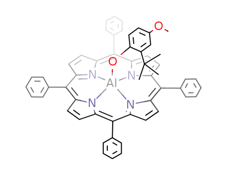 Molecular Structure of 89554-75-6 (Al(C<sub>4</sub>H<sub>2</sub>NCC<sub>6</sub>H<sub>5</sub>)4(OC<sub>6</sub>H<sub>3</sub>(OCH<sub>3</sub>)(C(CH<sub>3</sub>)3)))