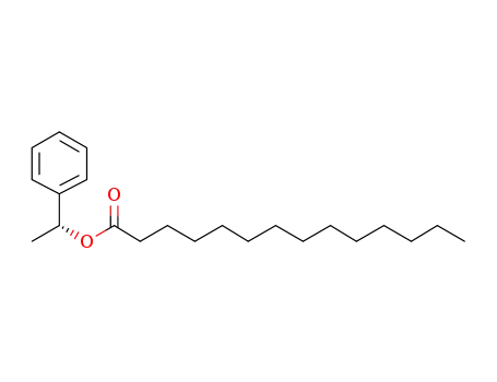 Molecular Structure of 763132-65-6 ((R)-1-phenylethyl tetradecanoate)