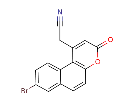 2-(8-bromo-3-oxo-3H-benzo[f]chromen-1-yl)acetonitrile