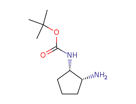 Molecular Structure of 445479-01-6 (Carbamic acid, [(1S,2R)-2-aminocyclopentyl]-, 1,1-dimethylethyl ester (9CI))