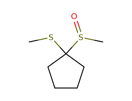 Molecular Structure of 57260-90-9 (Cyclopentane, 1-(methylsulfinyl)-1-(methylthio)-)